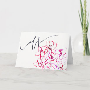 Say "Aloha" w/ the Tropical Orchid Blank Note Card