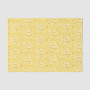 "Say Cheese" Holey Swiss Cheese Customizable Tissue Paper