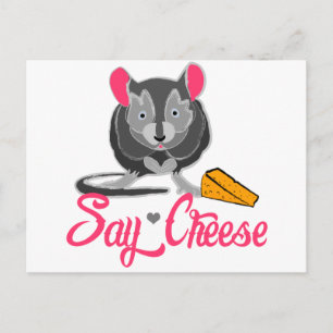 Say Cheese Mouse Postcard