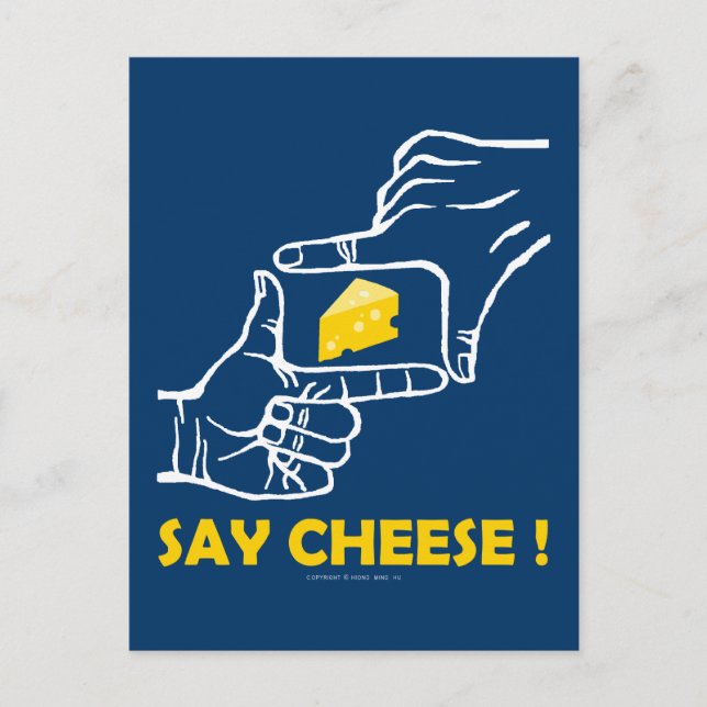 Say cheese ! postcard (Front)