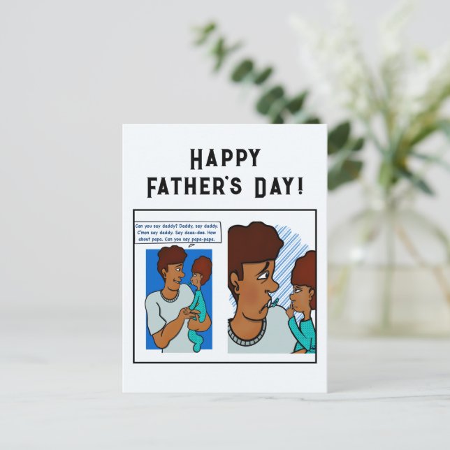 Say Daddy Postcard (Standing Front)