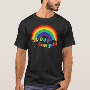 Say Gay Everyday Pride Transgender Rainbow T-Shirt
