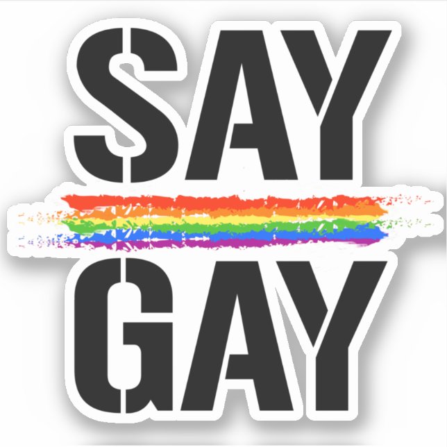Say Gay Sticker (Front)