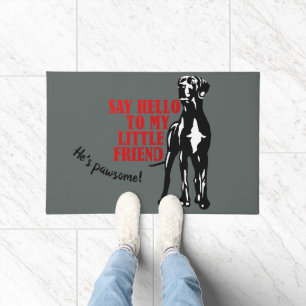 Say hello Great Dane Doormat