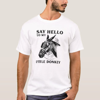 Say Hello to my Little Donkey - Funny Donkey T-Shirt