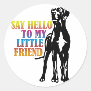 Say Hello To My Little Friend Classic Round Sticker