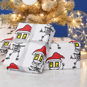 Say Hello to: Silly Skully Holiday Wrapping Paper