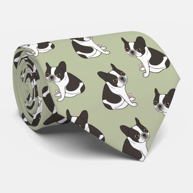 Say hello to the cute double hooded pied Frenchie Tie (Rolled)