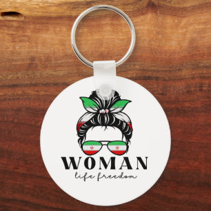 Say Her Name Masha Amini Women Life Freedom Suppor Keychain