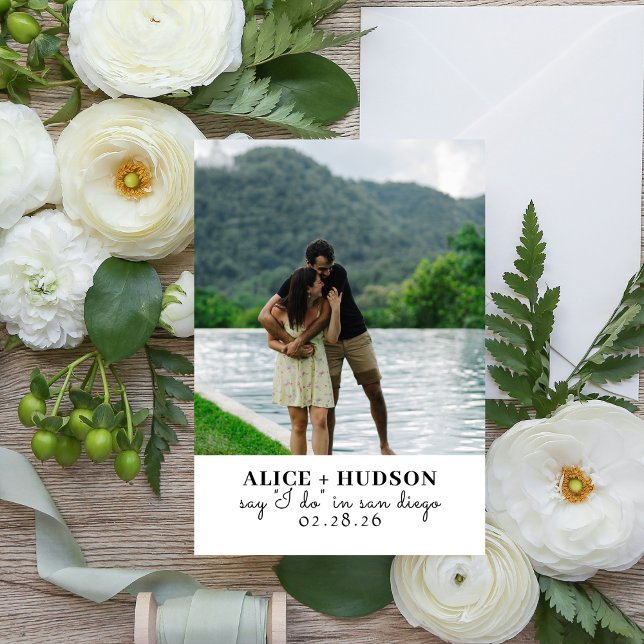 Say I Do Simple Wedding Save The Date (Creator Uploaded)