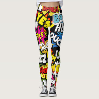 Say it cool fun  leggings
