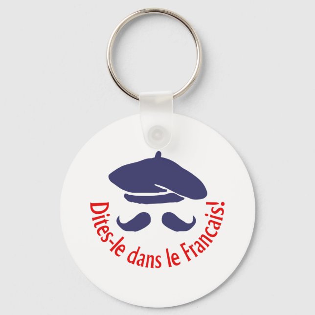 SAY IT IN FRENCH KEYCHAIN (Front)