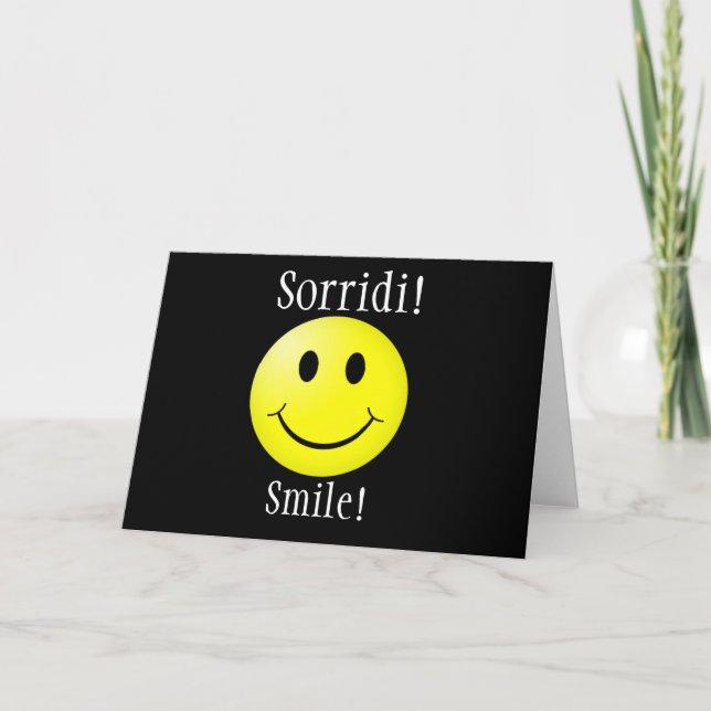 Say It in Italian Card--Smile Card (Front)