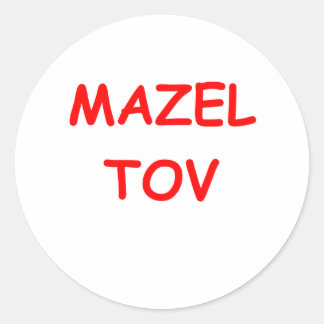 say it in yiddish classic round sticker