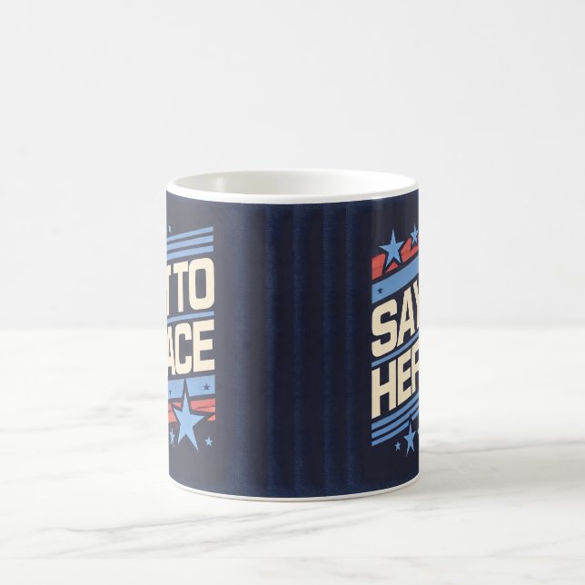 "Say It To Her Face Mug," for your face... Coffee Mug (Center)