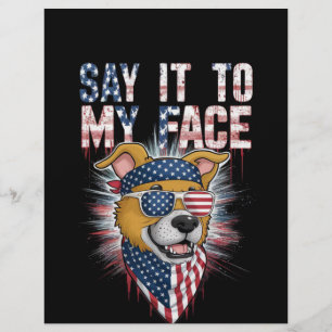 Say It To My Face Funny Mom dog Flyer