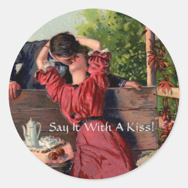 Say It With A Kiss - Sticker (Front)