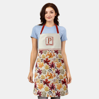 Say it with fall leaves 3 - Customized Apron
