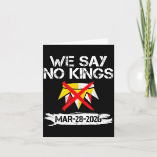 Say kings march 28 2026 kings day funny men women card