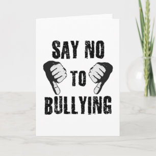 Say No to Bullying Card