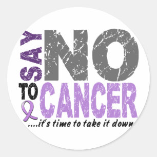 Say NO To Cancer 1 Classic Round Sticker