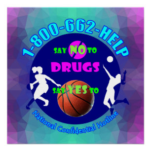 Say NO to Drugs - Say YES to Basketball! Poster