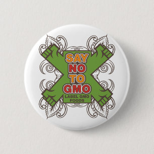 Say No to GMO 2 Inch Round Button