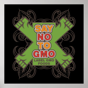 Say No to GMO Poster