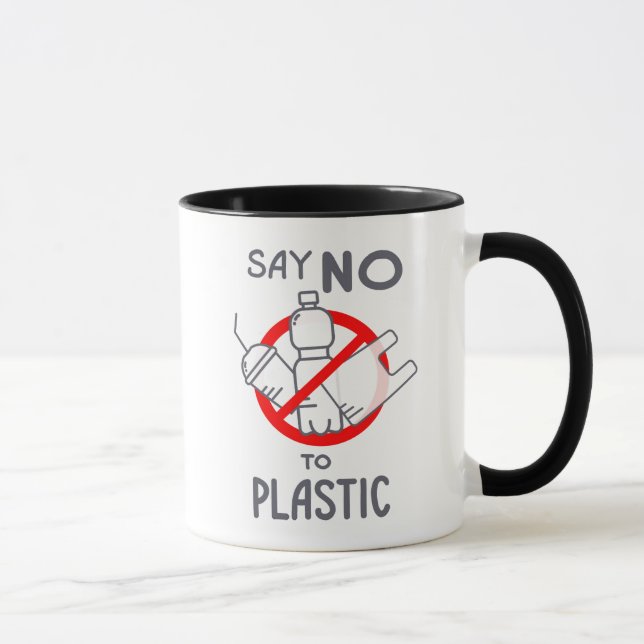 Say No To Plastic Mug (Right)