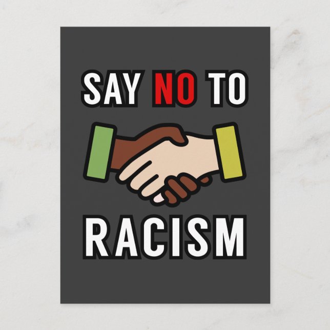 Say No To Racism Postcard (Front)