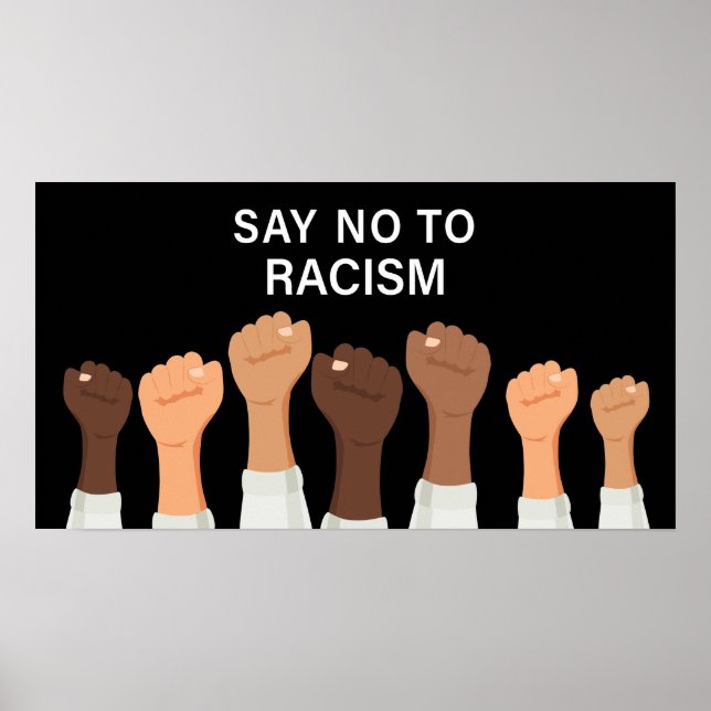 Say No To Racism Poster (Front)