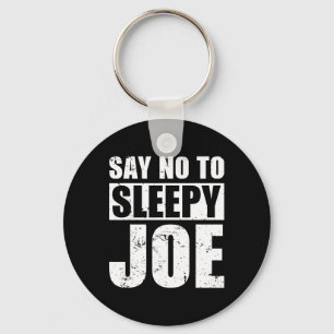 Say No To Sleepy Joe Election Anti Biden Republica Keychain