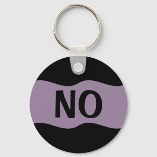 Say No to Violence, Abuse, Drugs, Alcohol, & Fear Keychain