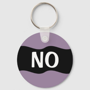 Say No to Violence, Abuse, Drugs, Alcohol, & Fear Keychain