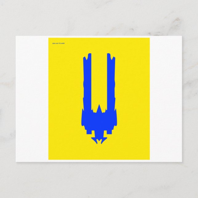 SAY NO TO WAR POSTCARD (Front)