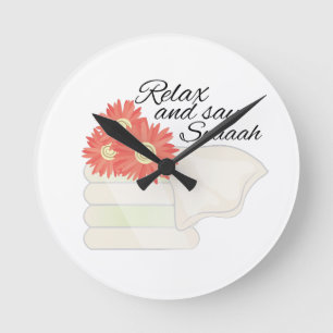 Say Spa Round Clock