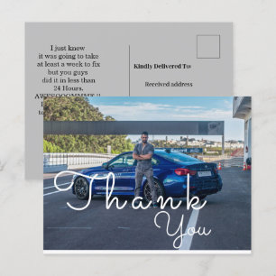 Say thank to a repair  postcard