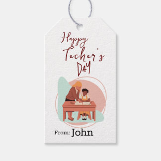Say thank to the teacher  gift tags