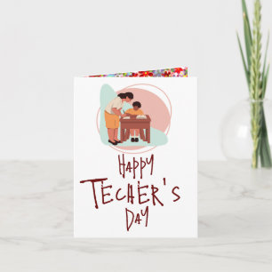 Say thank to the teacher Greeting Card