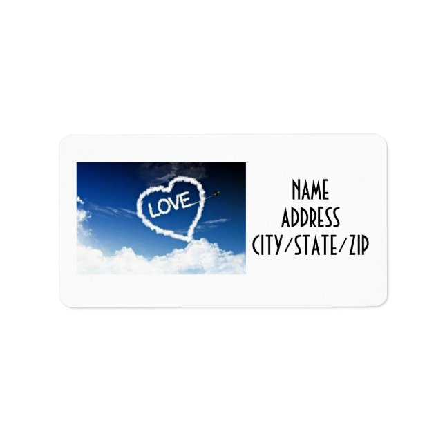 SAY *THANK YOU* WITH SKY WRITING ADDRESS LABEL (Front)