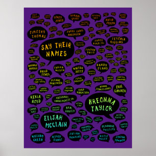 say their names rainbow poster