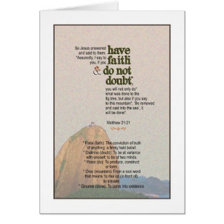 Say to the Mountain - Matthew 21:21