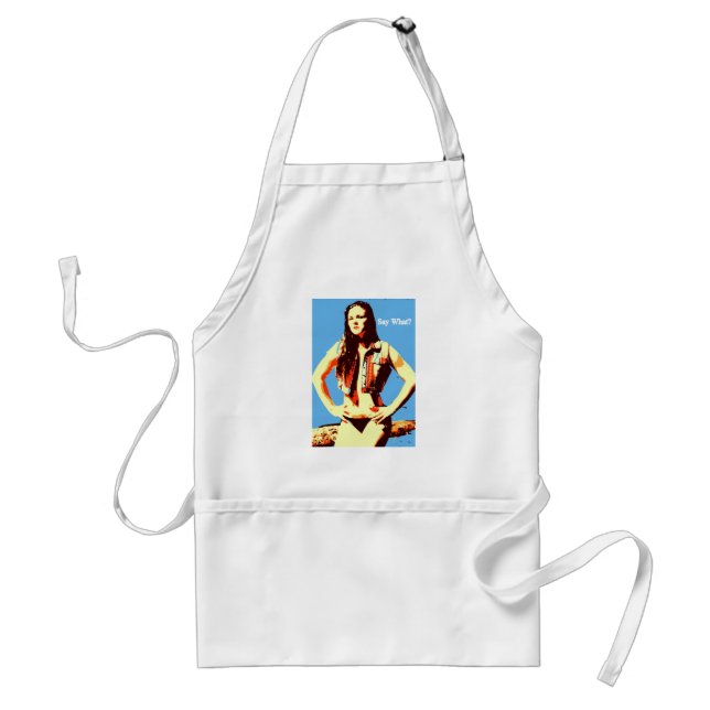 say what bikini girl apron (Front)