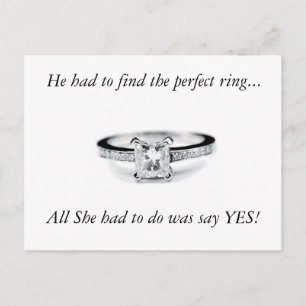 Say Yes Announcement Postcard