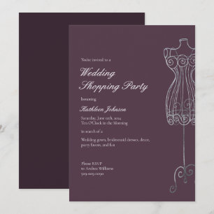 Say Yes to the Dress Bridesmaid Shopping Party Invitation