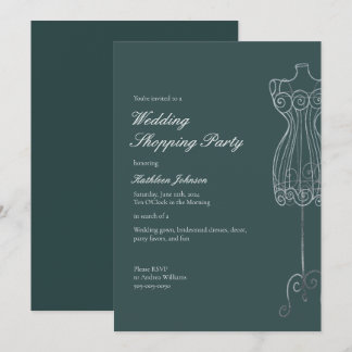 Say Yes to the Dress Bridesmaid Shopping Party Invitation