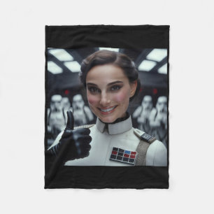 Say Yes To The Empire Sticker  Fleece Blanket