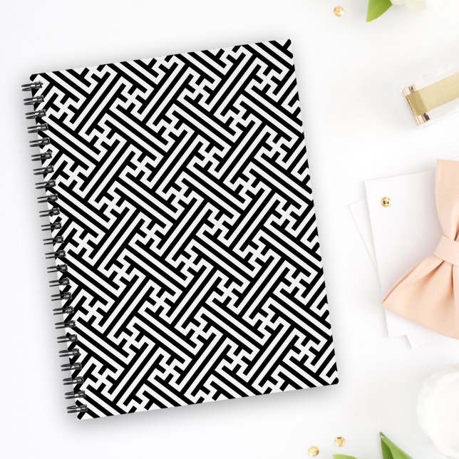 Sayagata motif, japonais, noir et blanc (Créateur téléchargé)