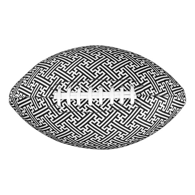 Sayagata pattern, Japanese, Black and White Football (Front)