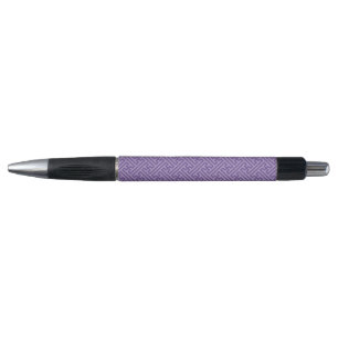 Sayagata pattern, Japanese, Purple and Pink Pen